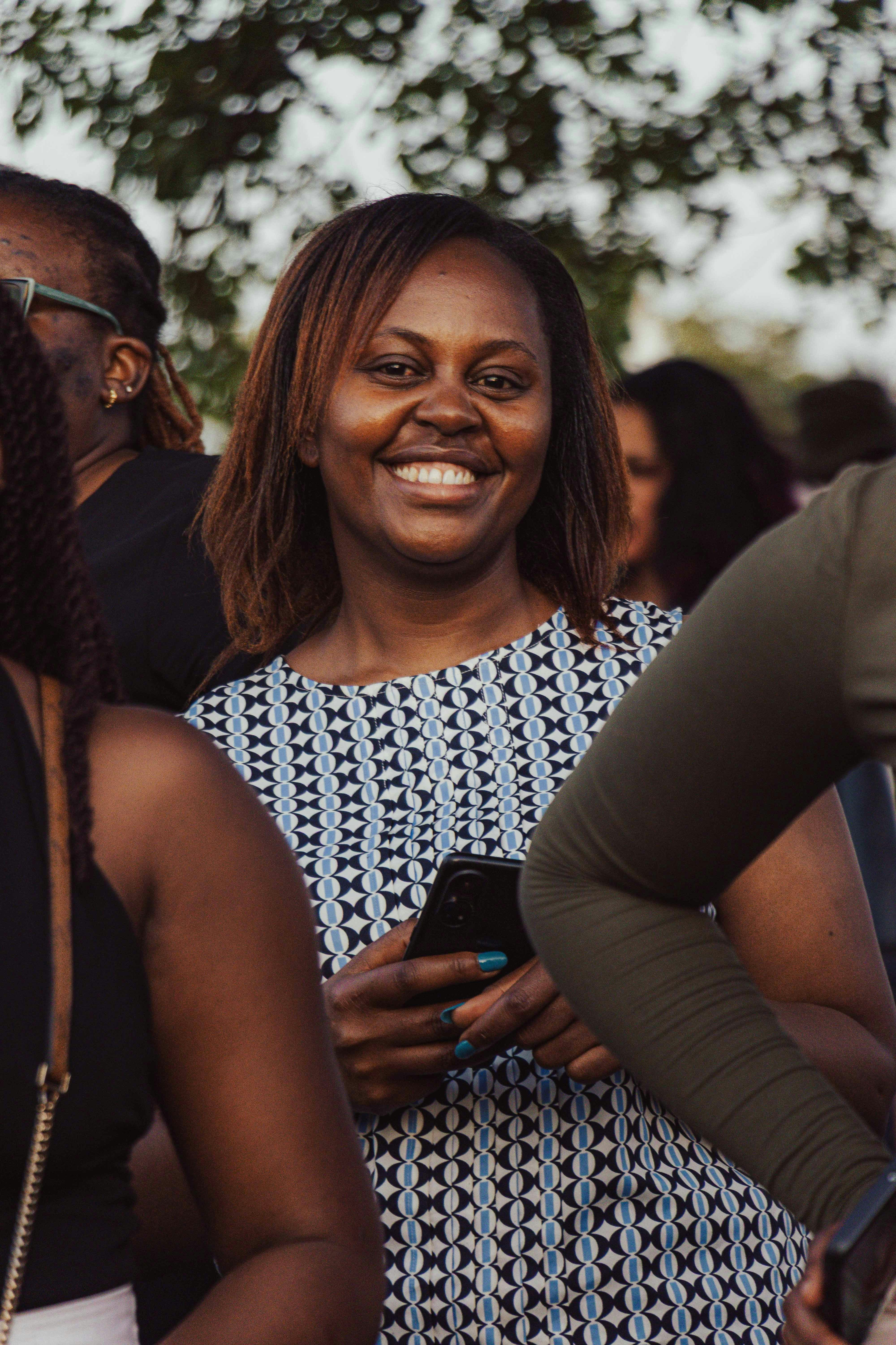 A smiling Vent community member out at an event