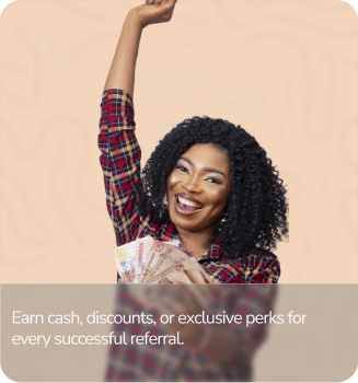 A delighted Vent user celebrating referral rewards